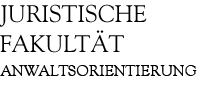 Schriftzug der Juristischen Fakultät