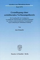 Buchcover Grundlegung Einer Ordoliberalen Verfassungstheorie
